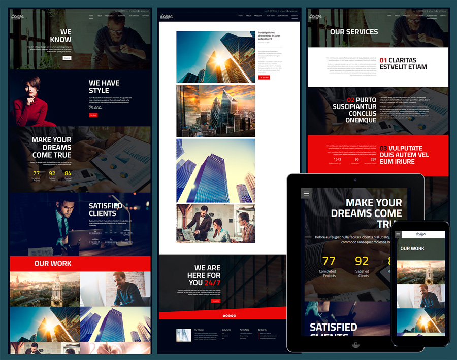 responsive css templates free download